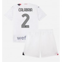Koszulka piłkarska AC Milan Davide Calabria #2 Strój wyjazdowy dla dzieci 2023-24 tanio Krótki Rękaw (+ Krótkie spodenki)